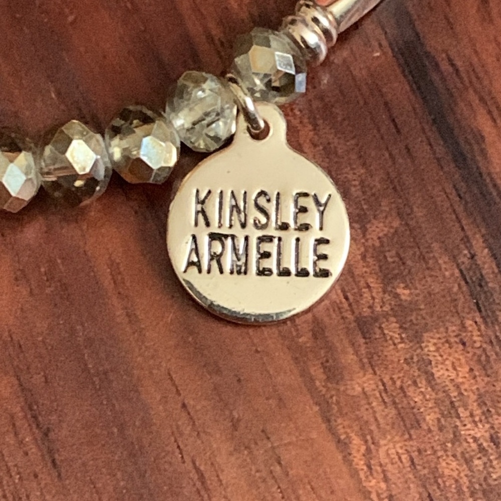Kinsley Armelle gold tone bead stretch bracelet - Picture 2 of 4
